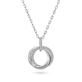 Diamond Circle Pendant - Dracakis Jewellers